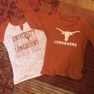 Like new: LOT of 2 University of Texas tees🤘🏻Longhorns...vintage look